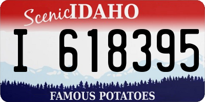 ID license plate I618395
