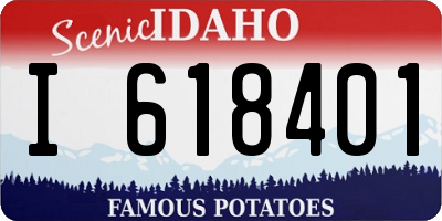 ID license plate I618401
