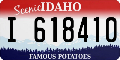 ID license plate I618410