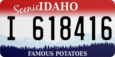 ID license plate I618416