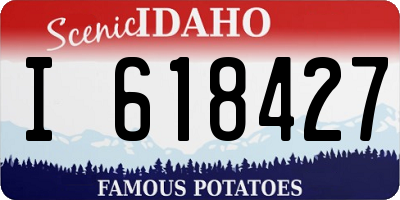ID license plate I618427