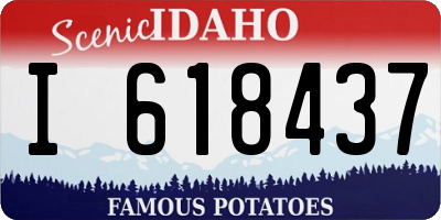 ID license plate I618437