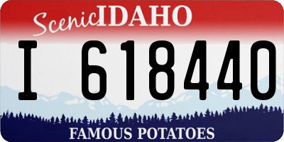 ID license plate I618440