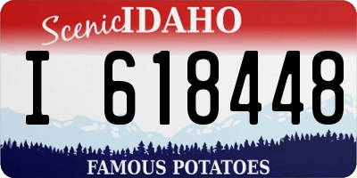 ID license plate I618448