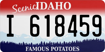 ID license plate I618459