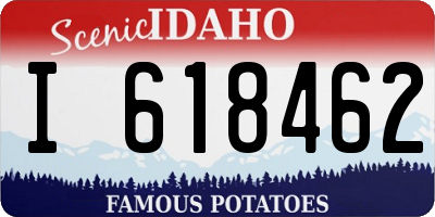 ID license plate I618462
