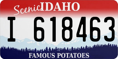 ID license plate I618463
