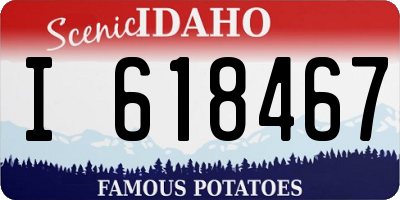 ID license plate I618467