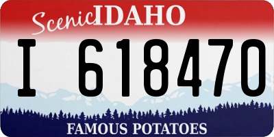 ID license plate I618470