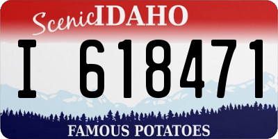 ID license plate I618471