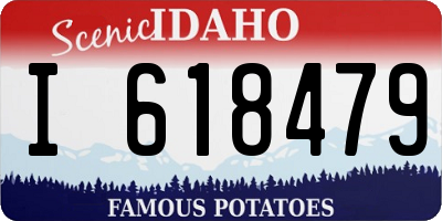 ID license plate I618479