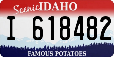 ID license plate I618482