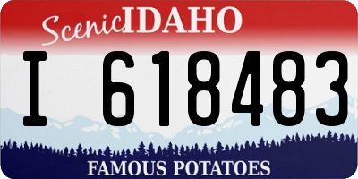 ID license plate I618483