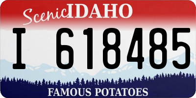 ID license plate I618485