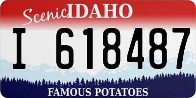 ID license plate I618487