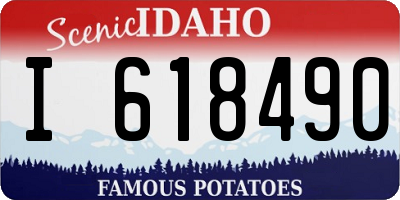 ID license plate I618490