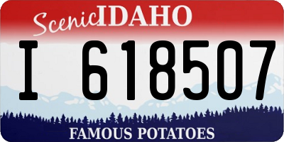 ID license plate I618507
