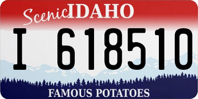 ID license plate I618510