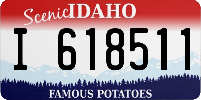 ID license plate I618511