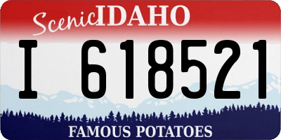 ID license plate I618521