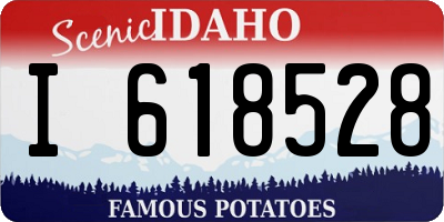 ID license plate I618528