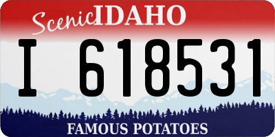 ID license plate I618531