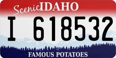 ID license plate I618532