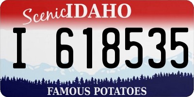 ID license plate I618535