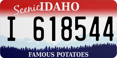 ID license plate I618544