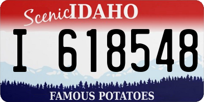 ID license plate I618548