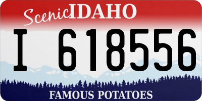 ID license plate I618556