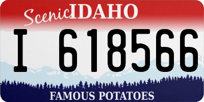 ID license plate I618566