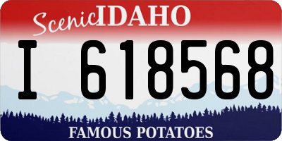 ID license plate I618568