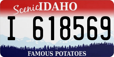 ID license plate I618569