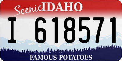 ID license plate I618571