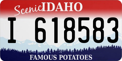 ID license plate I618583