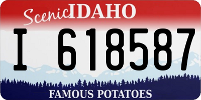 ID license plate I618587