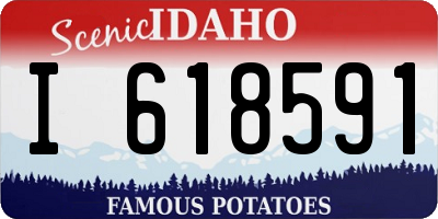 ID license plate I618591