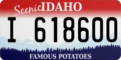 ID license plate I618600