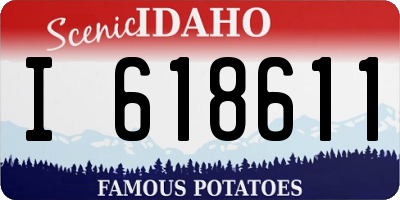 ID license plate I618611