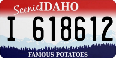 ID license plate I618612