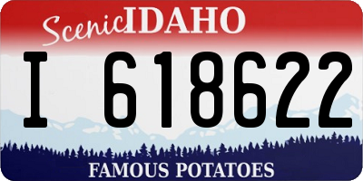 ID license plate I618622