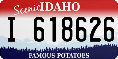 ID license plate I618626