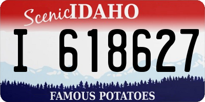 ID license plate I618627