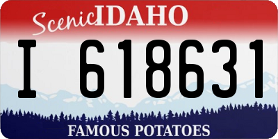 ID license plate I618631