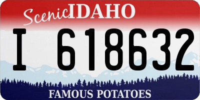 ID license plate I618632