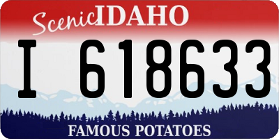 ID license plate I618633