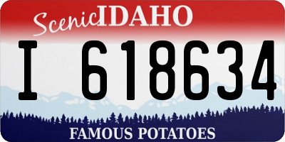 ID license plate I618634