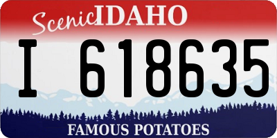 ID license plate I618635