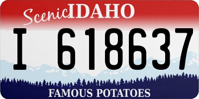 ID license plate I618637